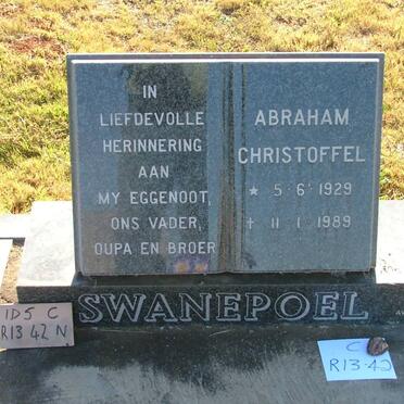 SWANEPOEL Abraham Christoffel 1929-1989