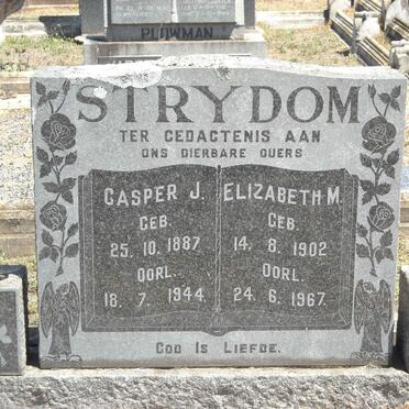 STRYDOM Casper J. 1887-1944 &amp; Elizabeth M.1902-1967