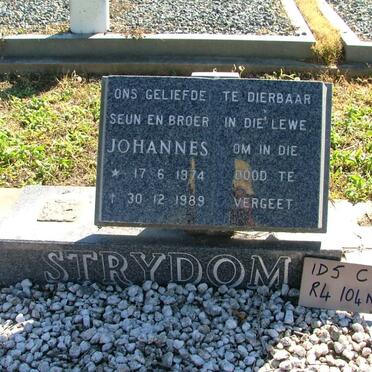 STRYDOM Johannes 1974-1989