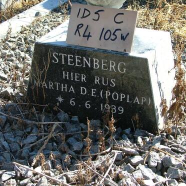 STEENBERG Martha D.E. 1939-