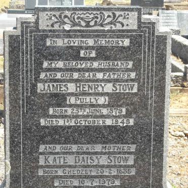 STOW James Henry 1878-1949 &amp; Kate Daisy CHEDZEY 1889-1979