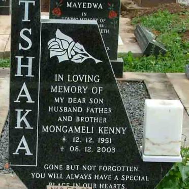 TSHAKA Mongameli Kenny 1951-2003