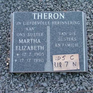 THERON Martha Elizabeth 1905-1990