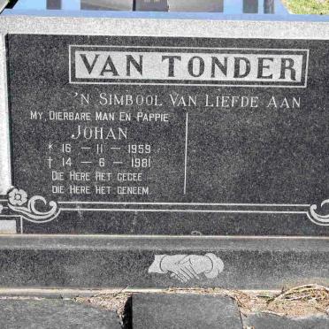 TONDER Johan, van 1959-1981