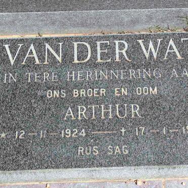 WAT Arthur, van der 1924-1982