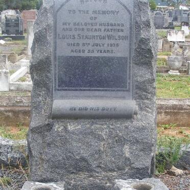 WILSON Louis Staunton -1936