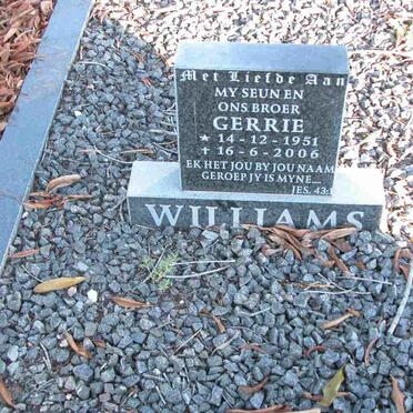 WILLIAMS Gerrie 1951-2006