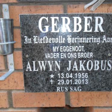 GERBER Alwyn Jakobus 1956-2013