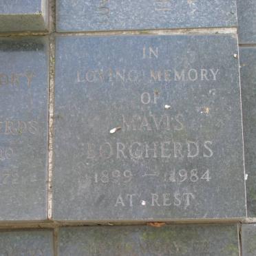BORCHERDS Mavis 1899-1984