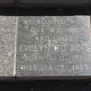 BOIS Evelyn, du 1911-1983