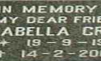 CRAIG Isabella 1941-2004