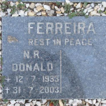 FERREIRA N.R. Donald 1933-2003