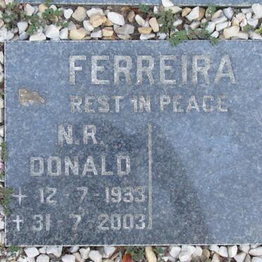 FERREIRA N.R. Donald 1933-2003