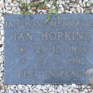 HOPKINS Ian 1936-1992