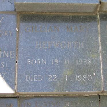 HEPWORTH Gillian Mary 1938-1980