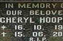 HOOPER Cheryl 1959-2004