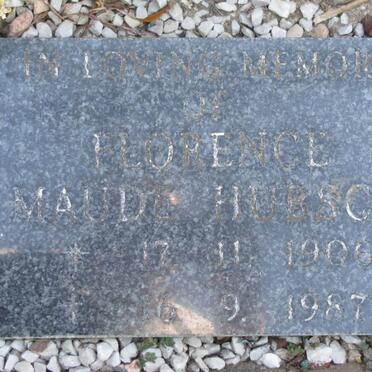 HUBSCH Florence Maude 1906-1987