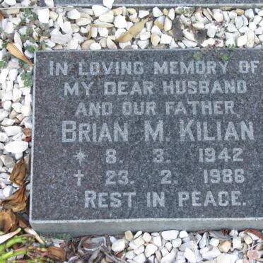 KILIAN Brian M. 1942-1986