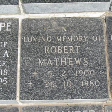 MATHEWS Robert 1900-1980