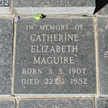 MAGUIRE Catherine Elizabeth 1907-1982