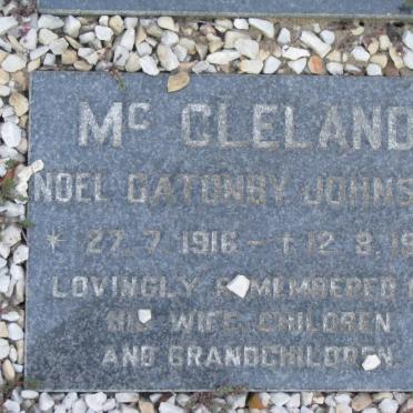 McCLELAND Noel Gatonby Johnson 1916-1994