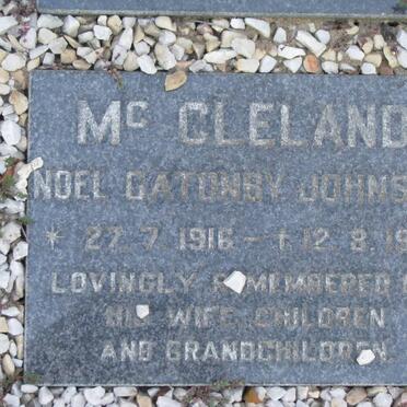 McCLELAND Noel Gatonby Johnson 1916-1994