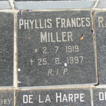 MILLER Phyllis Francis 1919-1997