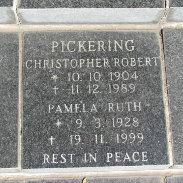 PICKERING Christopher Robert 1904-1989 &amp; Pamela Ruth 1928-1999
