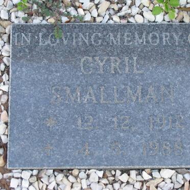 SMALLMAN Cyril 1912-1988