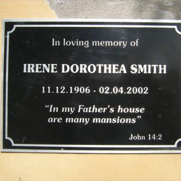 SMITH Irene Dorothea 1906-2002