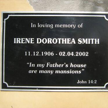 SMITH Irene Dorothea 1906-2002