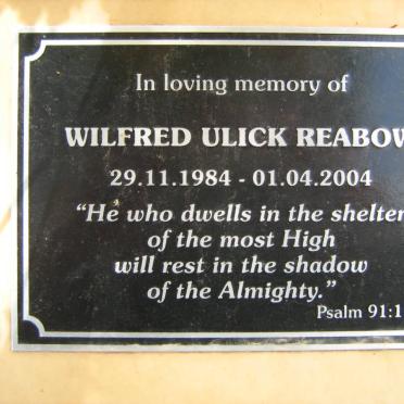 REABOW Wilfred Ulick 1984-2004