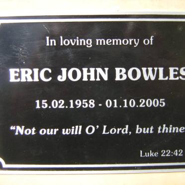 BOWLES Eric John 1958-2005