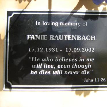 RAUTENBACH Fanie 1931-2002