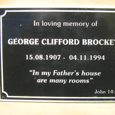 BROCKETT George Clifford 1907-1994