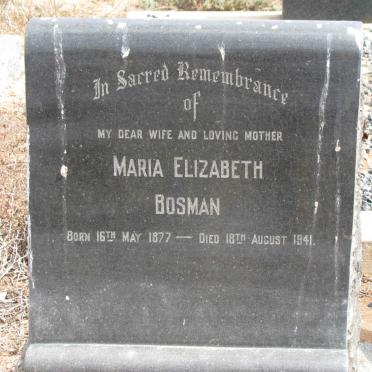BOSMAN Maria Elizabeth 1877-1941