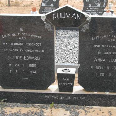 RUDMAN George Edward 1896-1974 &amp; Anna Jacoba NELL 1898-1987