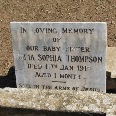 THOMPSON Julia Sophia -1913