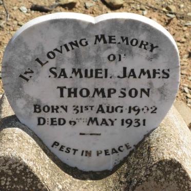 THOMPSON Samuel James 1902-1931