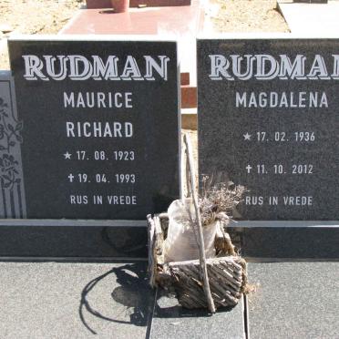 RUDMAN Maurice Richard 1923-1993 &amp; Magdalena 1936-2012