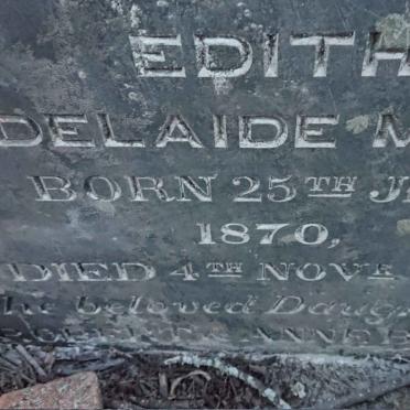 BOYC? Edith Adelaide Mary 1870-1871