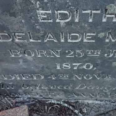 BOYC? Edith Adelaide Mary 1870-1871