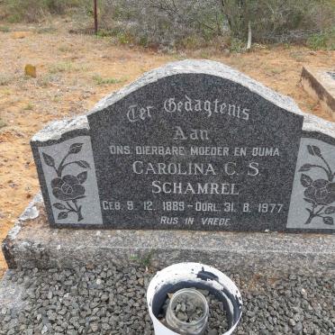 SCHAMREL Carolina C.S. 1889-1977