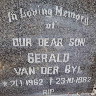 BYL Gerald, van der 1962-1982