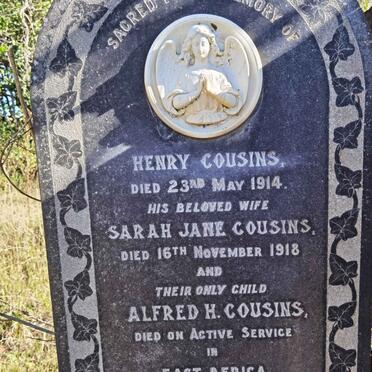 COUSINS Henry -1914 &amp; Sarah Jane -1918 :: COUSINS Alfred H. -1918