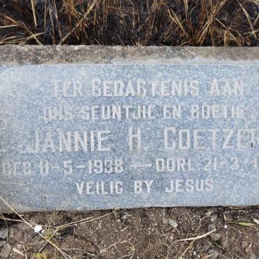 COETZER Jannie H. 1938-1939