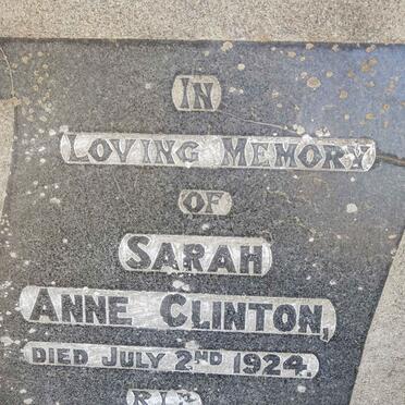 CLINTON Sarah Anne -1924