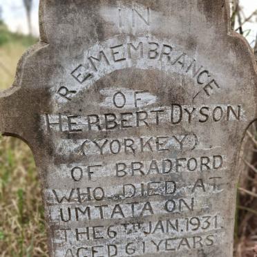 DYSON Herbert -1931