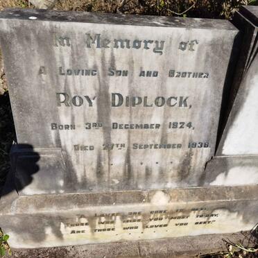 DIPLOCK Roy 1924-1938
