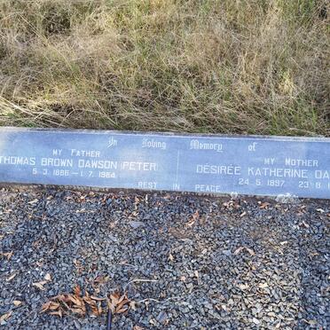 DAWSON Thomas Brown 1886-1964 &amp; Desiree Katherine 1897-1971